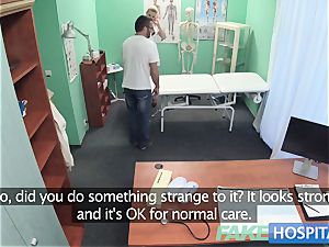fake health center Hired handyman cums all over nurses donk