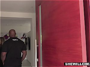 SHEWILLCHEAT - super-naughty Real Estate Agent pummels bbc